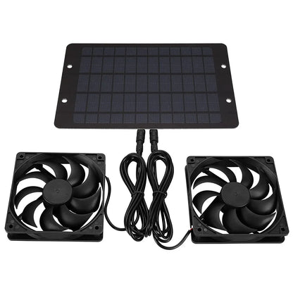 Solar Powered Mini Exhaust Fan – Portable Ventilator with Solar Panel Air Extractor for Chicken Coop, Dog House, RV & Greenhouse Cooling
