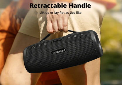 Tronsmart Mirtune S100 50W Bluetooth Speaker – IPX7 Waterproof, APP Control, Built-in Powerbank & Retractable Handle
