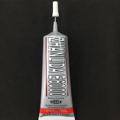 E6000 Strong DIY Glue – Epoxy Adhesive for Crystal Rhinestones, Jewelry & Crafts with Precision Needle Applicator