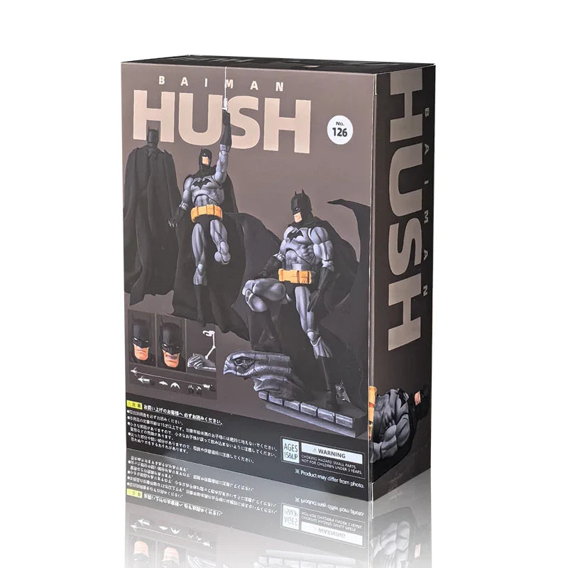 CT Toys Batman Mafex 126 Action Figure — DC Justice League Hush Dark Knight Collectible Toy Gift