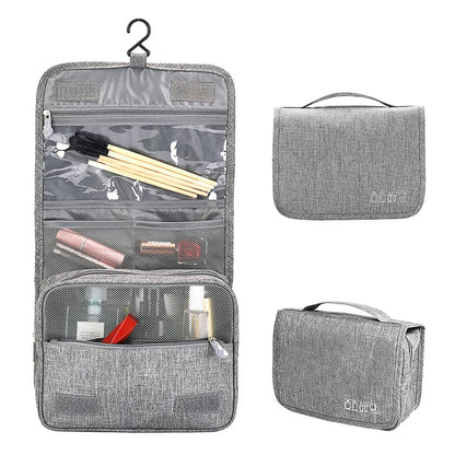 Oxford Fabric Business Portable Storage Bag - Waterproof Hanging Toiletries Organizer for Men and Women - Travel Cosmetic Wash Pouch
