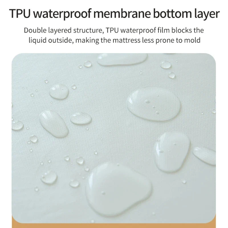 Waterproof Fitted Bed Sheet – 360 Elastic Band Mattress Protector for Single, Double, King & Queen Size
