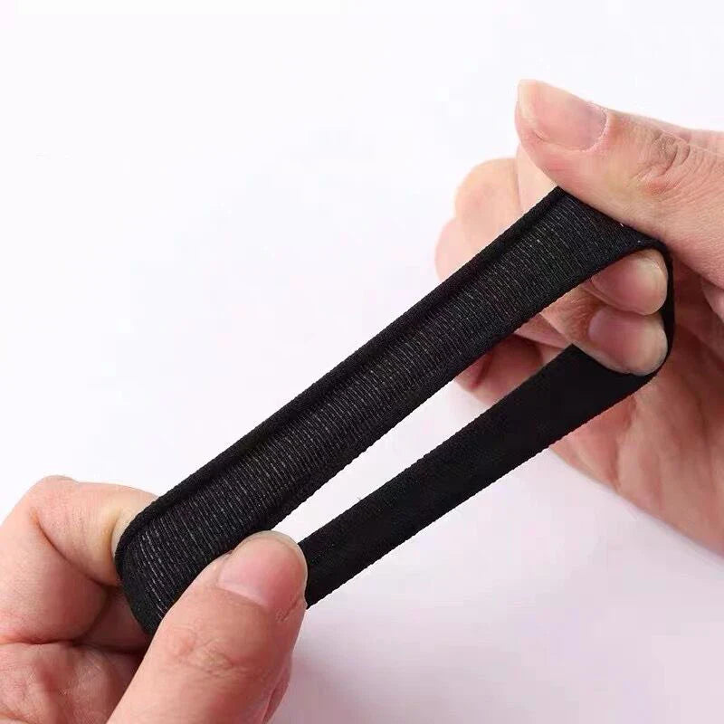 10/100PCS Black Elastic Hair Bands - Simple Rubber Scrunchies & Ponytail Holders for Women & Girls (2-5cm)