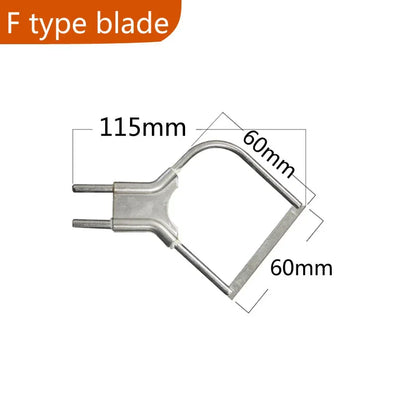 80W Electric Handheld Hot Knife – R & F Type Blade Cutter for Nylon Fabric, Rope, Belt, and Cloth Accessories