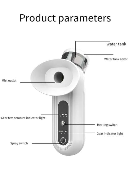Portable Nano USB Eye Mist Sprayer – Ionic Warm Compress Humidifier for Eye Care & Dry Eye Relief