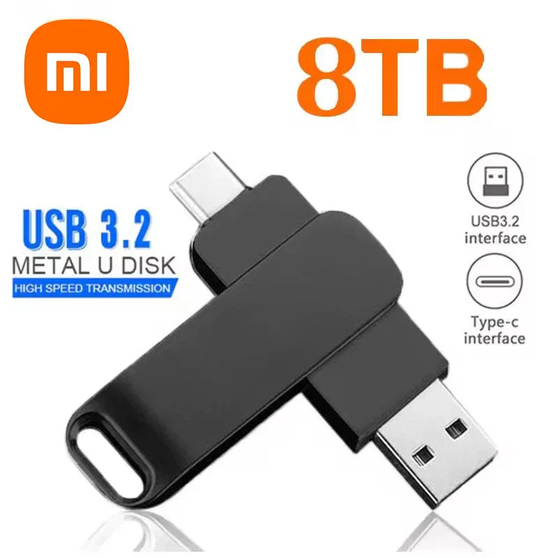 Xiaomi Mijia USB 3.2 High-Speed Waterproof Flash Drive — Up to 16TB Portable Pen Drive (2025)