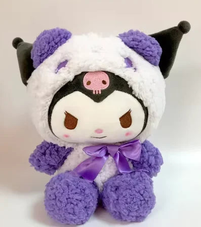 25cm Kawaii Sanrio Plush Toy – Kuromi & Jade Dog Stuffed Doll Gift for Kids