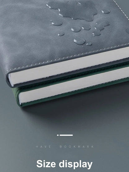 A5 Thickened Deer Head Notebook – Business PU Soft Leather Notepad with Horizontal Lines, School & Office Stationery Supplies