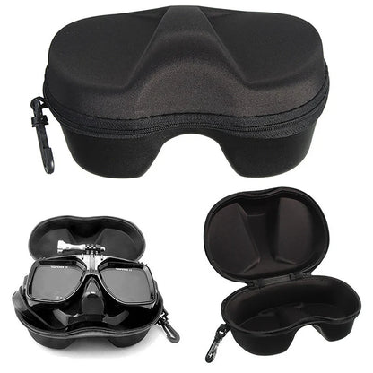 EVA Multifunction Snorkel Case - Zippered Face Cover and Diving Glasses Storage Box, Ideal for Scuba and Underwater Swimming Sets