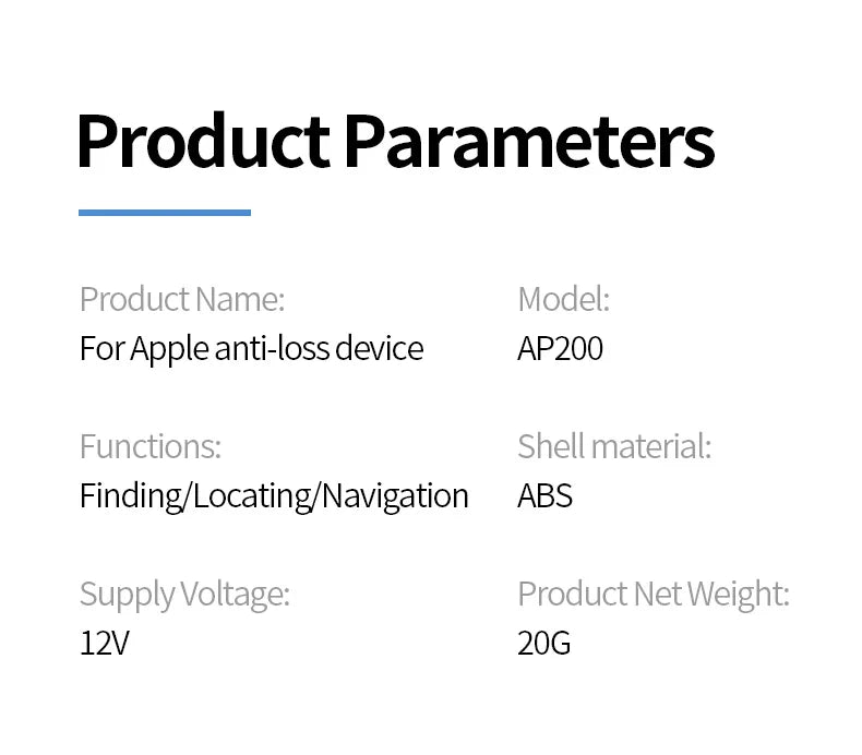 AP200 20W Mini Universal OBD GPS Tracker – Hidden Cigarette Lighter USB-C Adapter with Apple Official App Compatibility