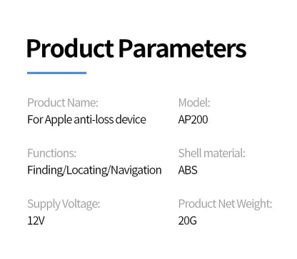 AP200 20W Mini Universal OBD GPS Tracker – Hidden Cigarette Lighter USB-C Adapter with Apple Official App Compatibility
