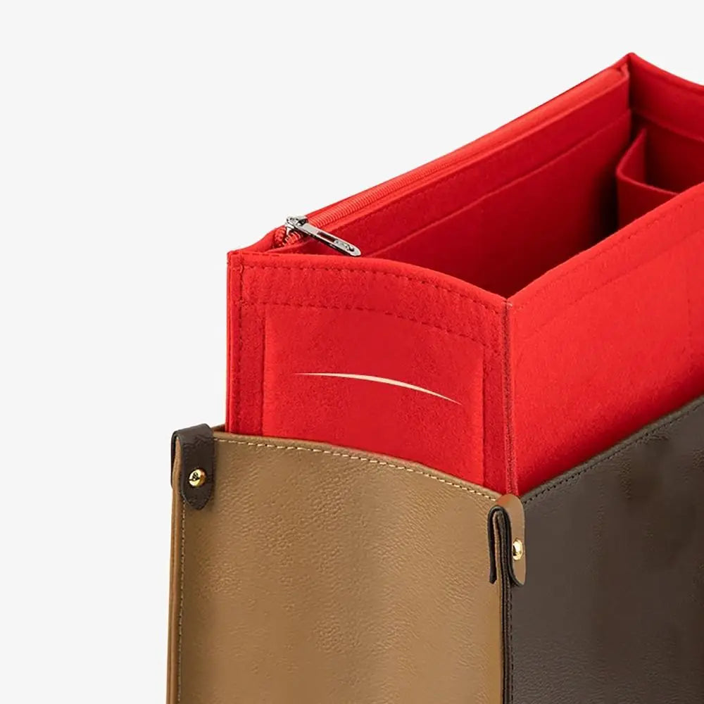 Felt Insert Liner Pouch — Handbag & Tote Bag Organizer for LV Onthego, Internal Purse Storage Accessory