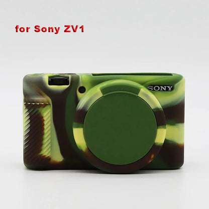 Sony RX100 ZV Series Silicone Camera Case - Soft Rubber Protective Body Cover Bag for RX100 III IV V VI VII ZV1 ZV-E10 Camera Protector