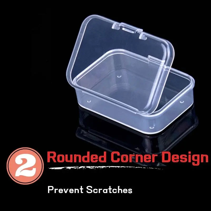 Mini Rectangular Plastic Storage Box – Translucent, Dustproof Jewelry & Small Item Container