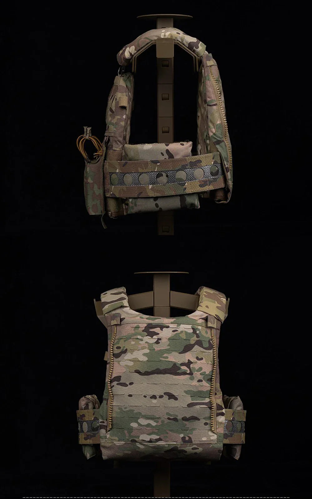 Tactical Vest Ferro Plate Carrier V5 – Military Hunting Airsoft Body Armor with Portable MOLLE System & Triple Magazine Pouch