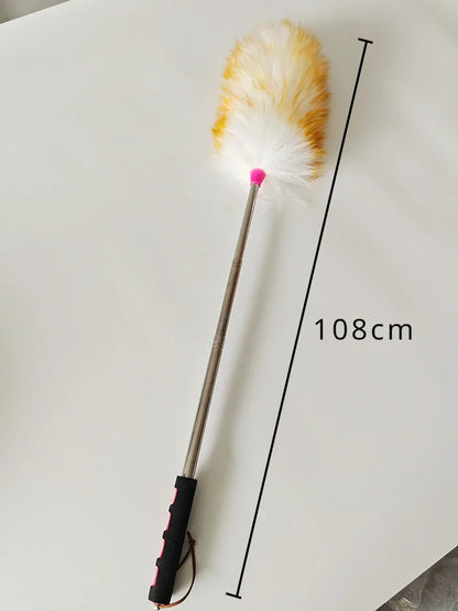 Scalable Wool Duster Brush — Household & Car Cleaning Tool, Washable Dust Sweeper for Home Use