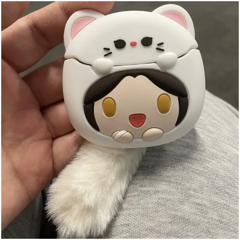 Hua Cheng Xie Lian Fox Rabbit Bluetooth Headset Case – Tian Guan Ci Fu Cosplay Earphone Case, Official Toy Gift