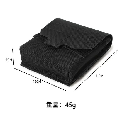 Tactical Mini MOLLE Utility Pouch - IFAK Medical EDC Gear Bag with Flashlight & Earplug Holder