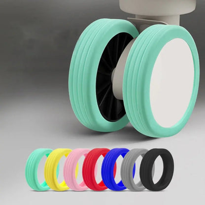 4/8PCS Travel Luggage Wheel Protectors — Noise-Reducing Caster Covers for Suitcase Trolley Boxes