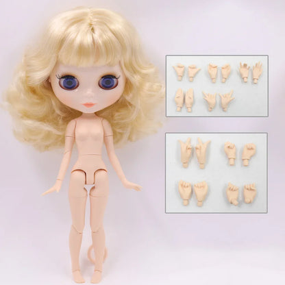 ICY DBS Blythe Doll 1/6 BJD Jointed Body — 30cm White Skin Anime Doll with Shiny & Matte Face, Special Price Gift Toy