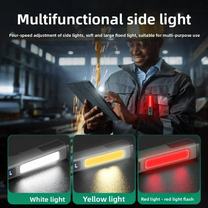 New Long Battery Life LED Pen Flashlight – USB Rechargeable Multi-Function Maintenance Work Light for Outdoor, Camping & Emergency Use