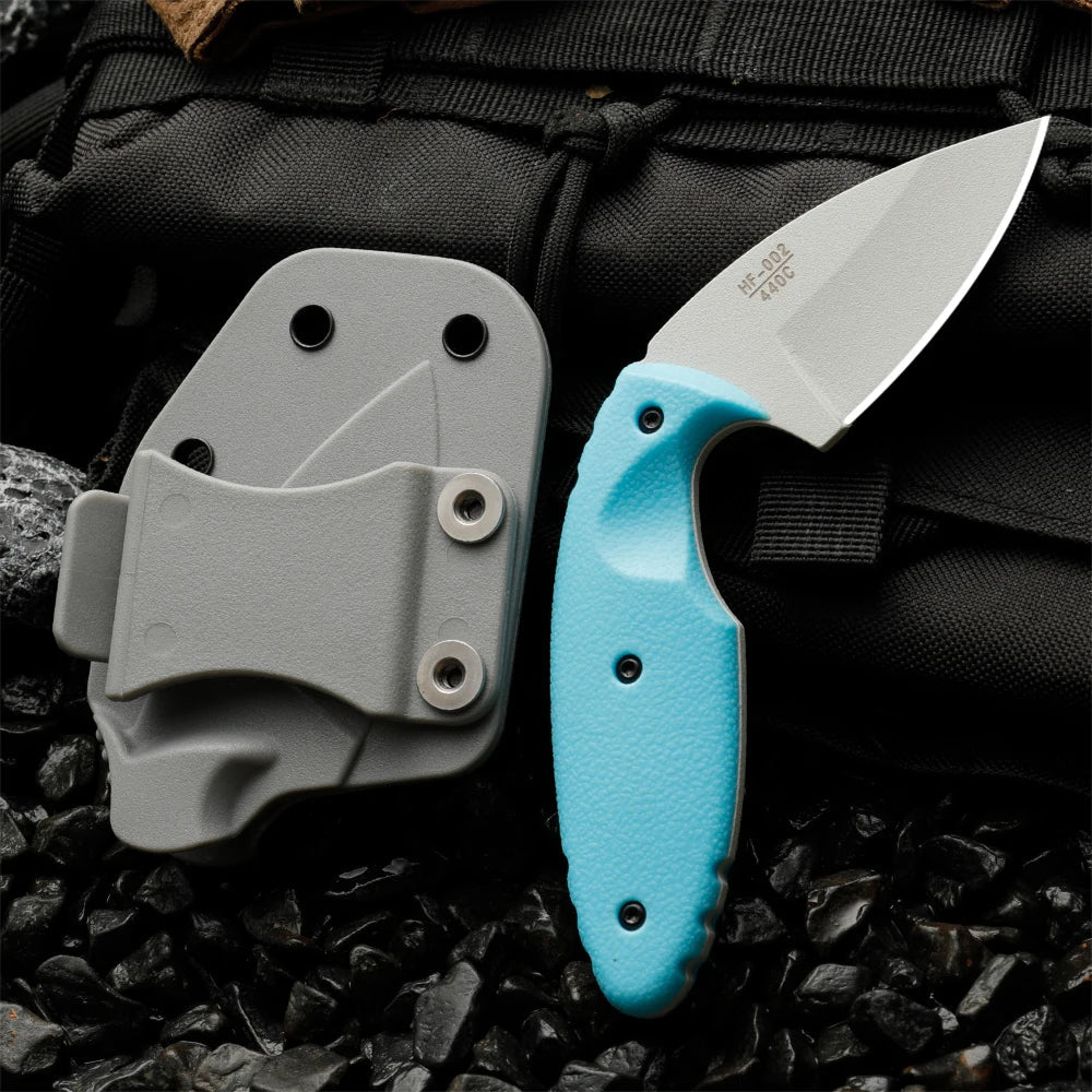 Fixed Blade Outdoor Survival Knife - Portable Camping Emergency Knife for Adventure & Survival