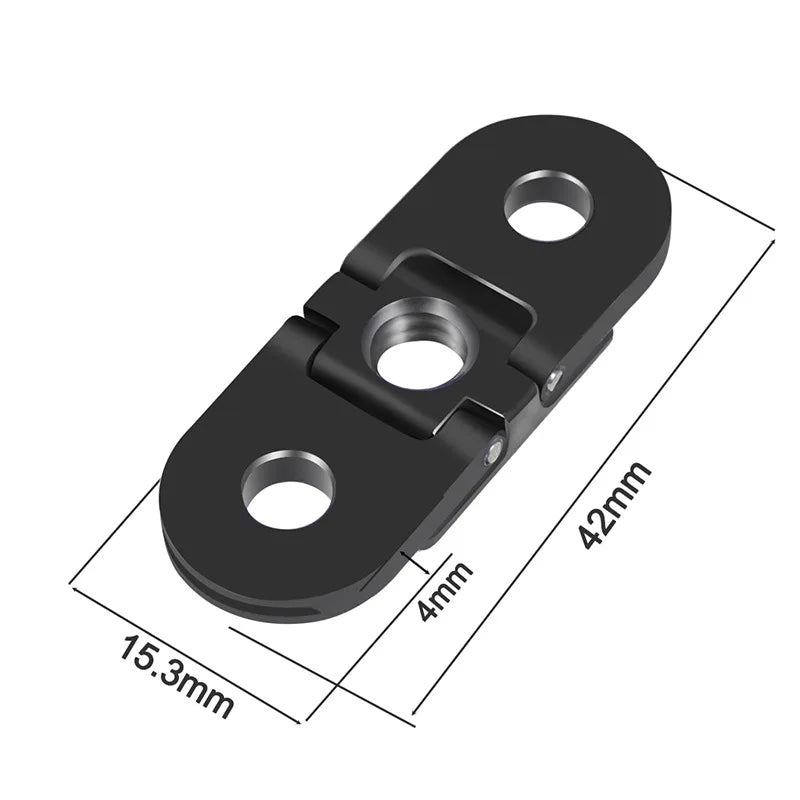 Metal Tripod Mount Adapter for GoPro Hero 9-13 – 1/4" Hole Base for Action Camera, Tripod & Monopod Accessories