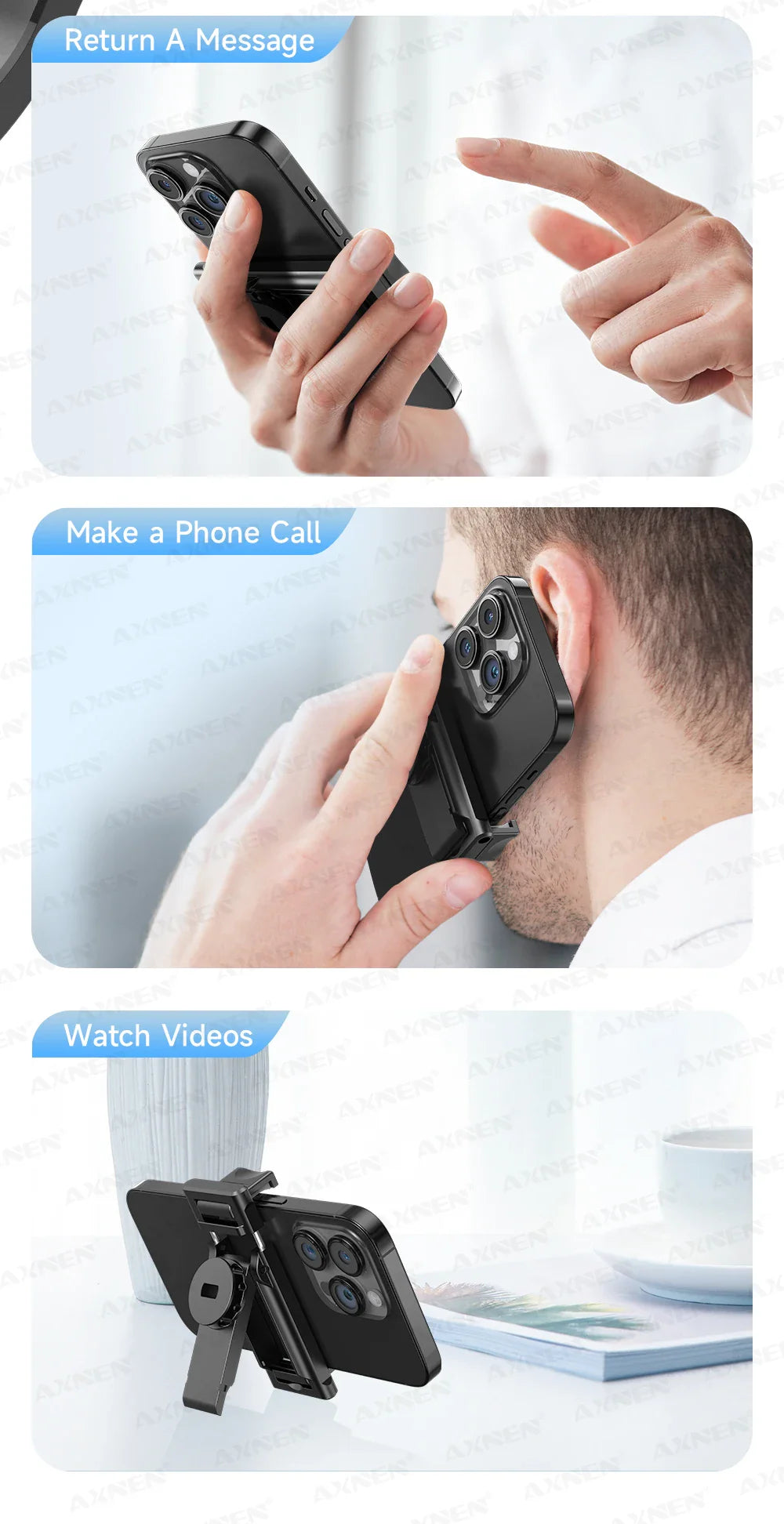 C17 AI Smart Gimbal Tripod – Foldable 360° Selfie Stick with Auto Face Tracking Quadruped Mobile Phone Holder