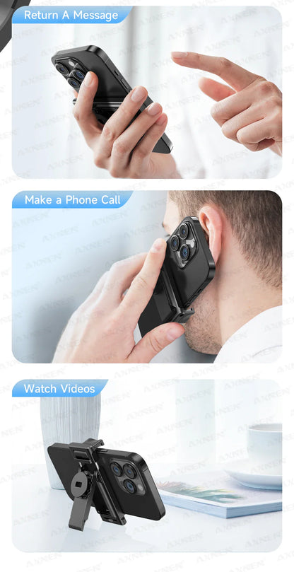 C17 AI Smart Gimbal Tripod – Foldable 360° Selfie Stick with Auto Face Tracking Quadruped Mobile Phone Holder