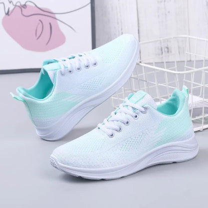Spring Women's Lightweight Mesh Running Shoes – Breathable, Soft Sole, Sporty & Casual