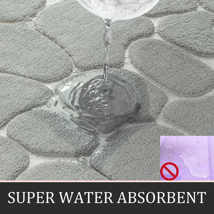 Super Absorbent Bath Mat - Slip-Resistant Anti-Slip Bathroom Rug for Bathtub, Toilet, and Entrance