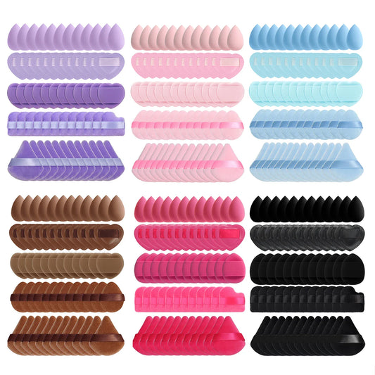 15/30/60 Mini Makeup Sponges – Beauty Powder Puff for Concealer, Liquid Foundation & Face Cosmetics