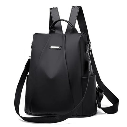Multi-Functional Women's Nylon Backpack - Waterproof, Lightweight, Large Capacity with Detachable Shoulder Strap