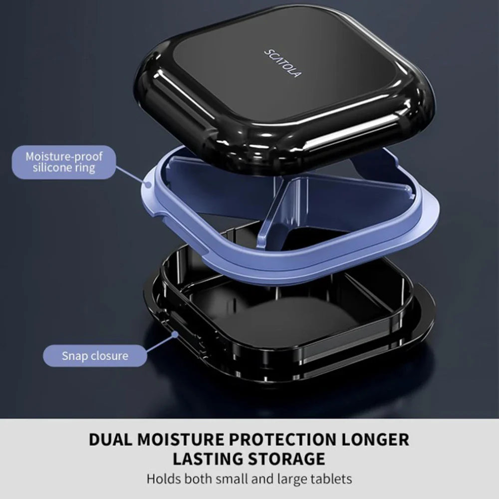 Portable Orthodontic Braces Case – Slim Mouth Guard & Denture Holder with Lid for Teeth Aligners