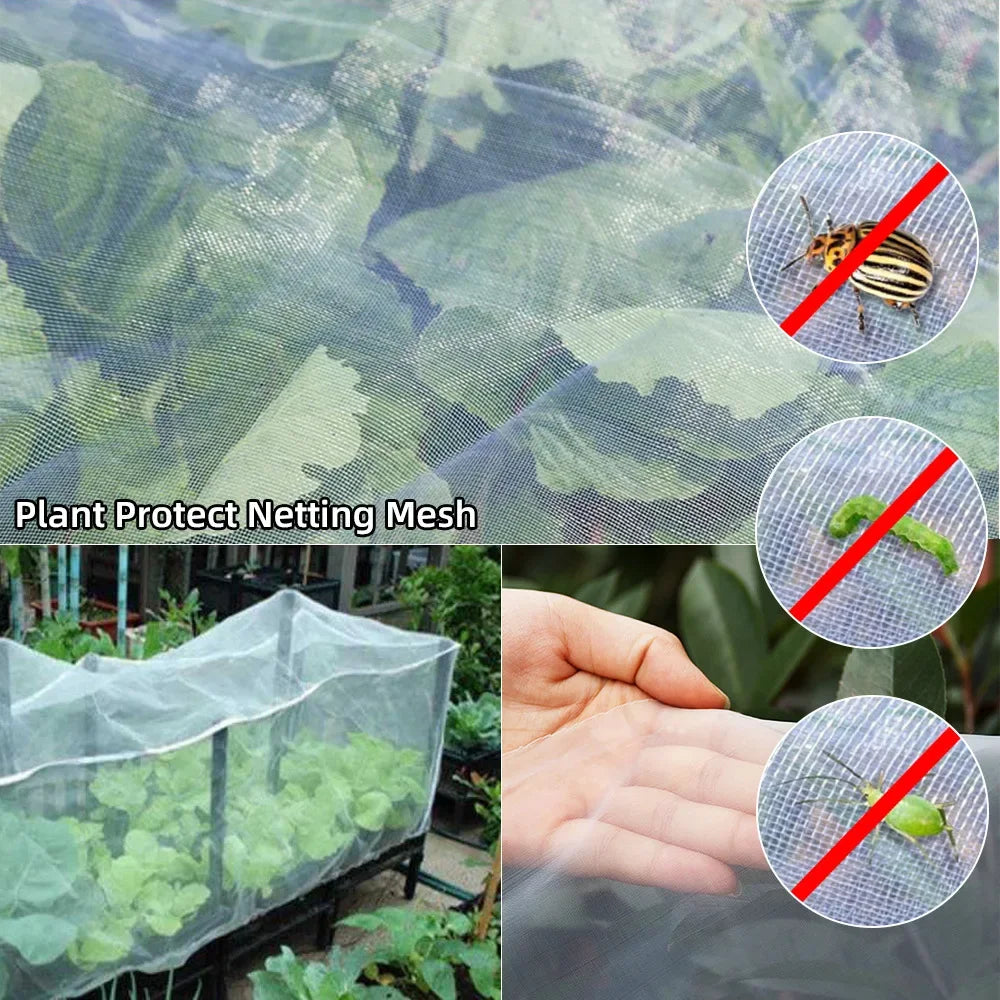 Garden Plant Insect Netting – 60 Mesh Pest Control Cover for Vegetables, Flowers, and Fruits, Bird-Proof Protective Netting