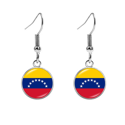 France National Flag Earrings - Multicolor Country Flag Jewelry for Women, Travel Pride & Celebration Gifts