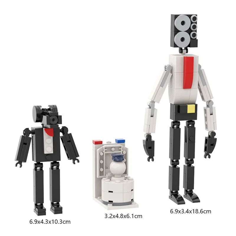 MOC Titan Speakerman Model – 172-Piece Anime-Inspired Construction Blocks Toy for LEGO Skibidi Toilet