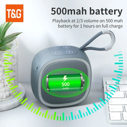 TG659 Mini Wireless Bluetooth Speaker - Powerful TWS Bluetooth 5.3 Sound Box - HIFI Loudspeaker with TF Card and  Radio Support