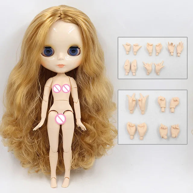 ICY DBS Blythe Doll 1/6 BJD Jointed Body — 30cm White Skin Anime Doll with Shiny & Matte Face, Special Price Gift Toy