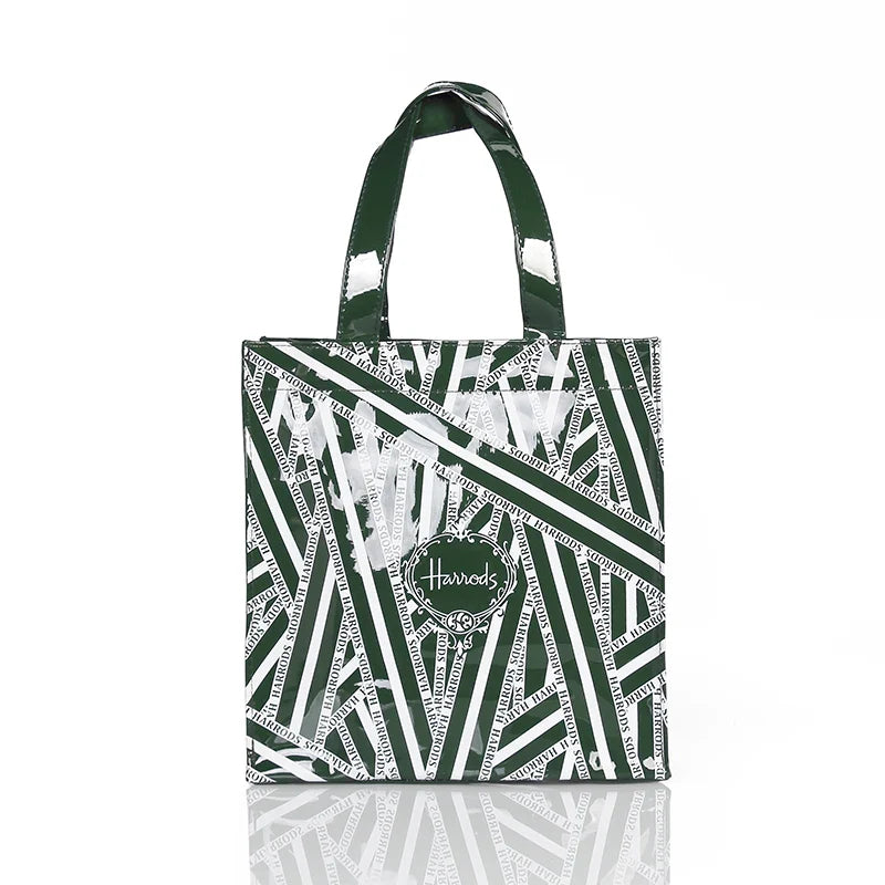 Simple Stylish PVC Reusable Shopping Bag – Luxury Eco-Friendly Waterproof Tote for Summer Beach