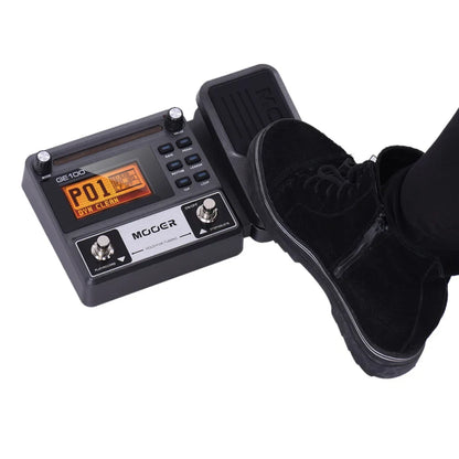 MOOER GE100 Guitar Multi-Effects Processor – Pedal with Loop, Tuner, Tap Tempo, Rhythm, Scale & Chord Lessons