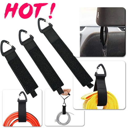 Cord Organizer Holder with Triangle Buckle - Wire Manager Power Cord Management Nylon Heavy Cord Storage Straps for Cables