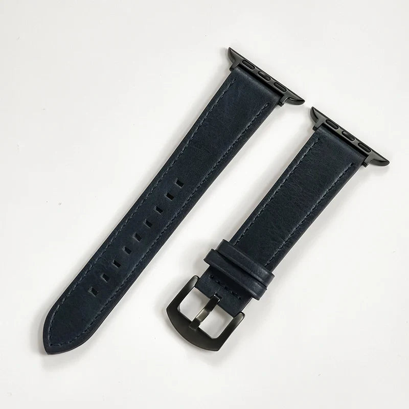 Leather Strap for Apple Watch – High-Quality Replacement Band for All Series 38-49mm