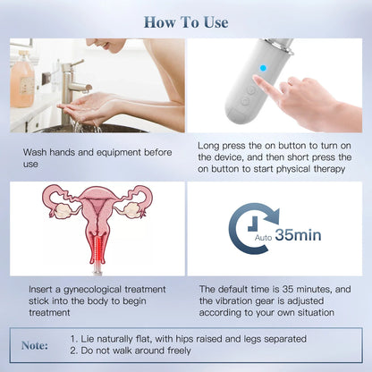 KTS Wireless Vaginal Vibrator Massager with Red Light Therapy for Vaginitis & Vaginal Tightening