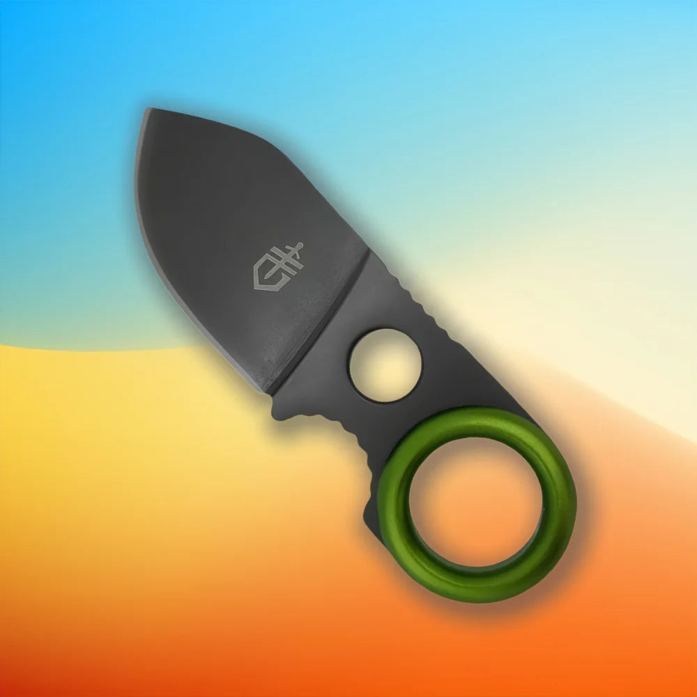 Portable Mini EDC Pocket Knife – Fixed Blade Multi-Tool for Camping, Keychain Use, Fruit Cutting (No Carabiner)