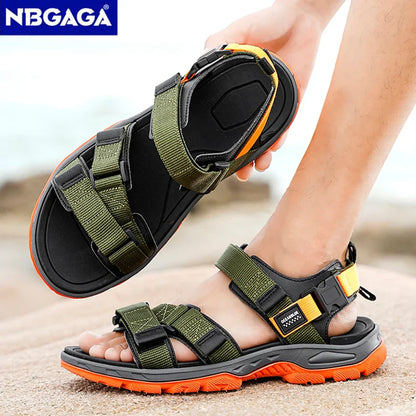 Men’s Summer Outdoor Sandals – Breathable Sport & Hiking Shoes, Wear-Resistant Casual Beach Footwear for Walking & Holidays