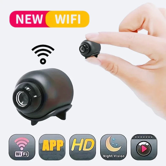 1080P HD Mini WiFi Camera – Indoor Security Surveillance, Baby Monitor with Night Vision, Audio & Video Recorder
