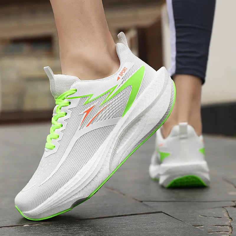 Men’s & Women’s Sports Running Shoes – Lightweight Breathable Marathon Sneakers with Air Cushion for Jogging, Outdoor & Athletic Training