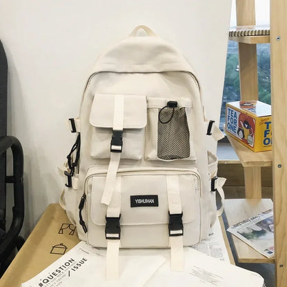 Multifunctional Teen Laptop Backpack – High-Quality Canvas School Bag for Boys & Girls