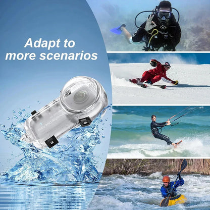 Invisible Dive Case for Insta360 X3 – Waterproof 50M Diving Protector Shell for Insta360 X3 Accessories (2023)